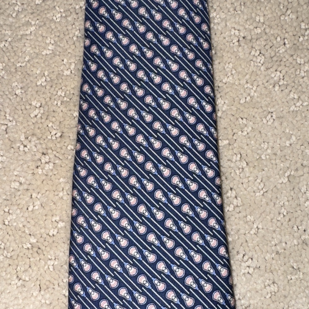 Vineyard Vines Boy’s/Youth Blue Lacrosse Patterned Tie